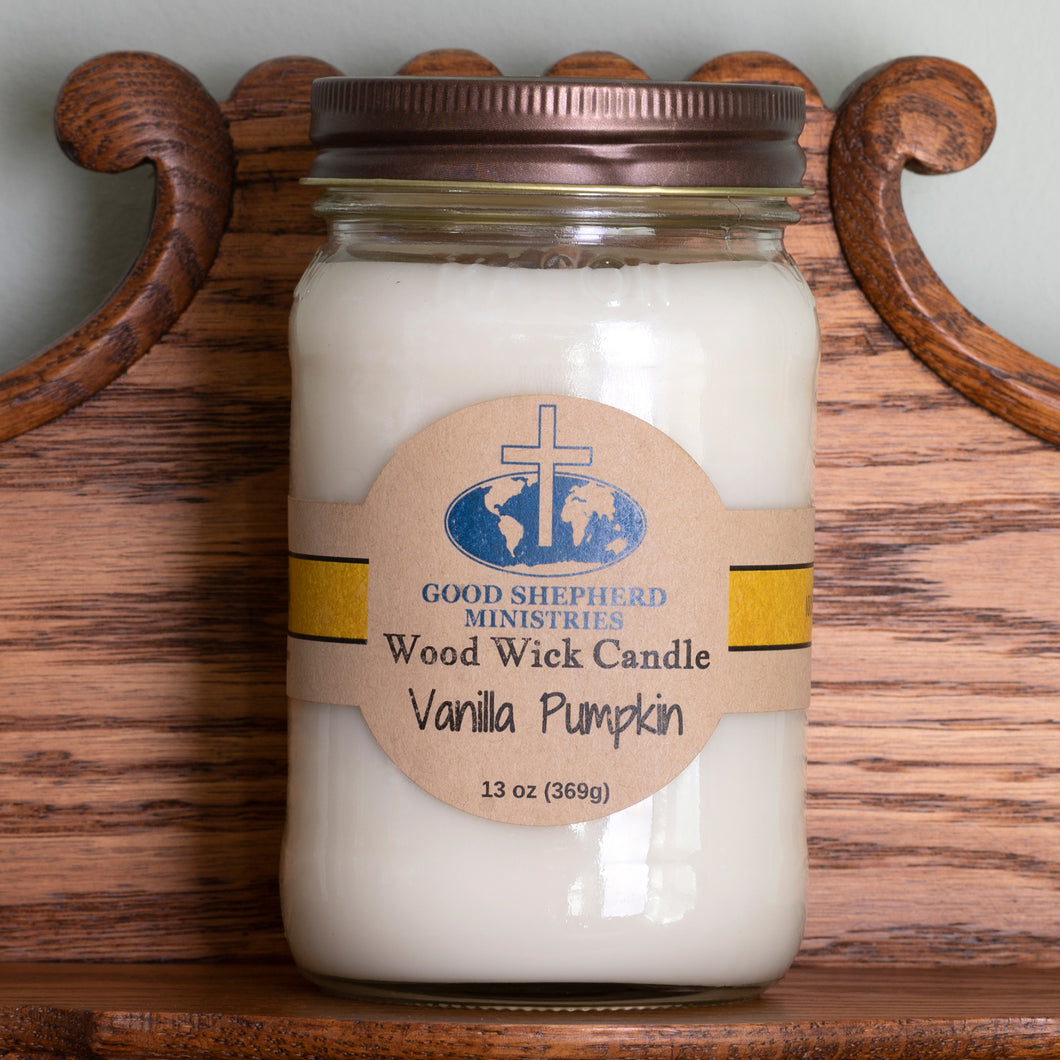 Vanilla Pumpkin Wood Wick Soy Candle
